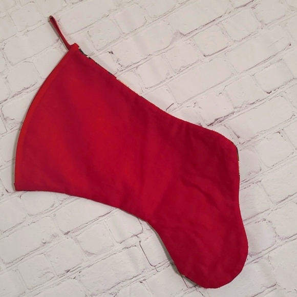 Vintage Handmade Woodland Old World Santa Claus St. Nicholas Christmas Stocking - Picture 9 of 13